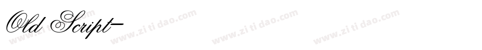 Old Script字体转换